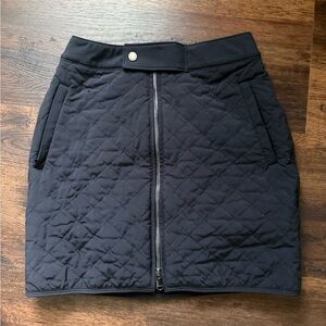 Athleta zip up Quilted Black Skirt | sz 0